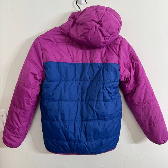 Eddie Bauer Kids Youth Reversible Jacket Size Large (14/16) New Teddy Purple Blu - Picture 8 of 12